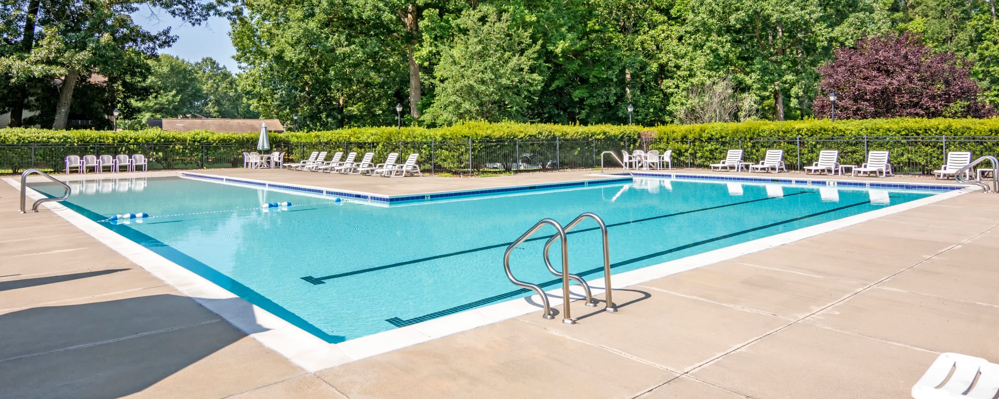 A swimming pool at Covenant Trace in Newport News, Virginia