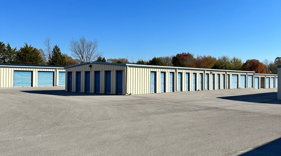 A parent playing with a child in a moving box near KO Storage in Nixa, Missouri