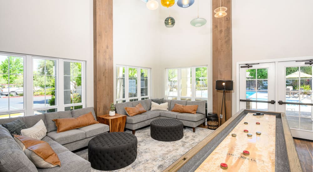 Elegant lounge area at Capri Creek Apartments in Petaluma, California