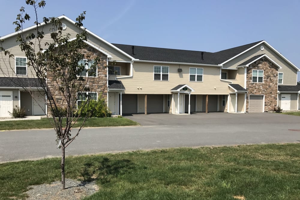 Exterior of the townhomes at The Ridge in Troy, New York