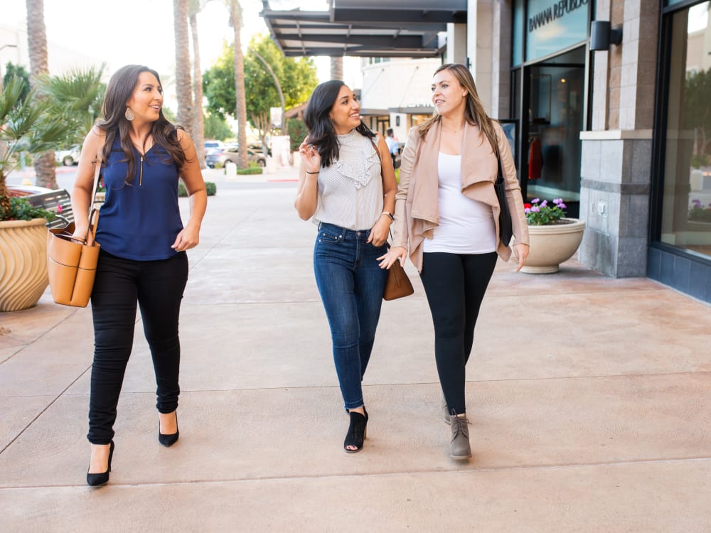 Resident and her friends out shopping near San Marbeya in Tempe, Arizona