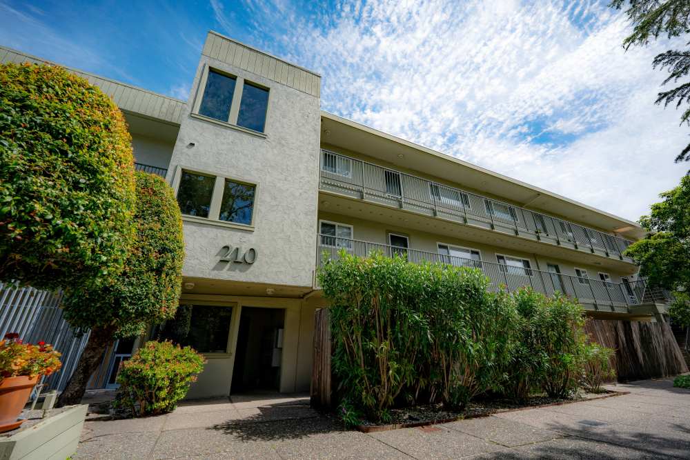 Apartments exterior view at Aqua Vista in Greenbrae, California