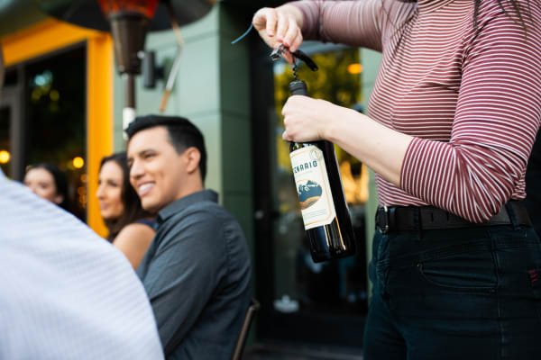 Residents out for a glass of fine wine near San Pedregal in Phoenix, Arizona