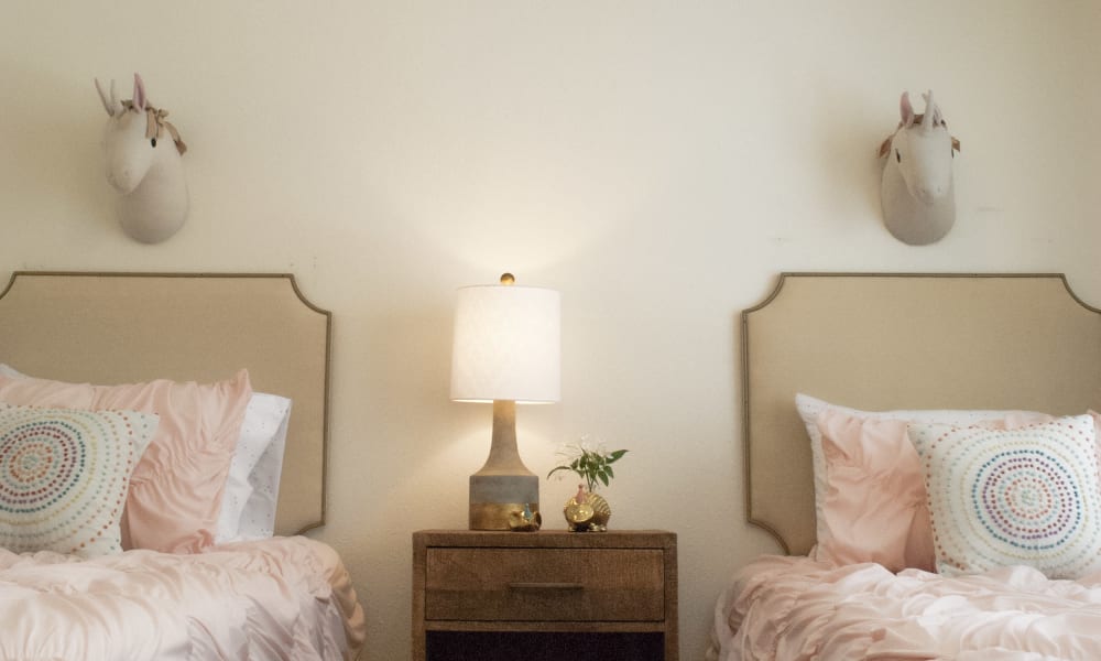 A kids bedroom at The Chimneys Apartments in El Paso, Texas