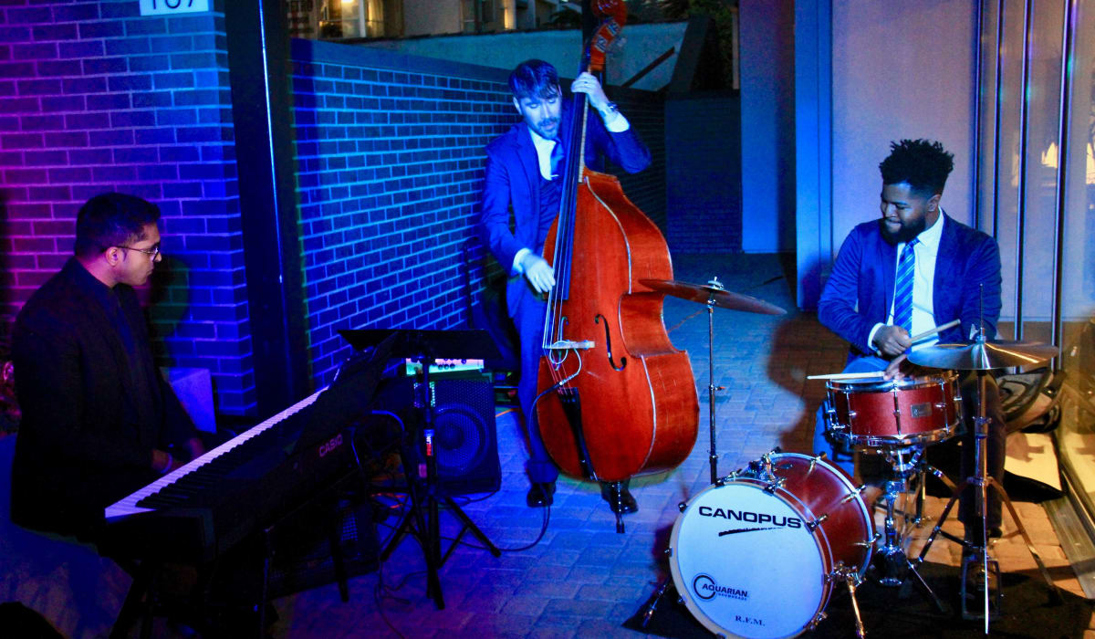Band playing near Yard 8 Midtown in Midtown Miami, Florida