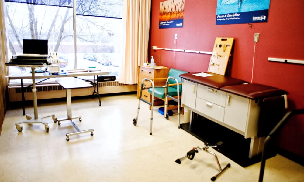 Resident exam room at Edgerton Care Center in Edgerton, Wisconsin