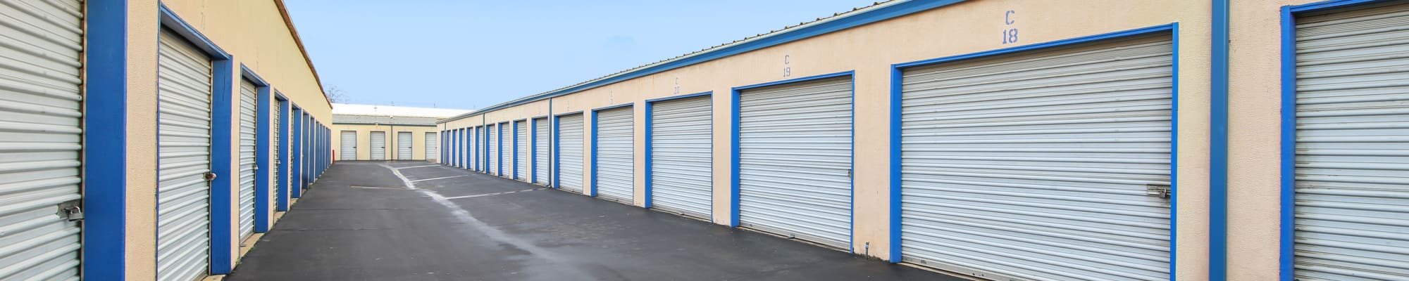 Unit sizes and prices at Storage Star - Downtown Modesto in Modesto, California