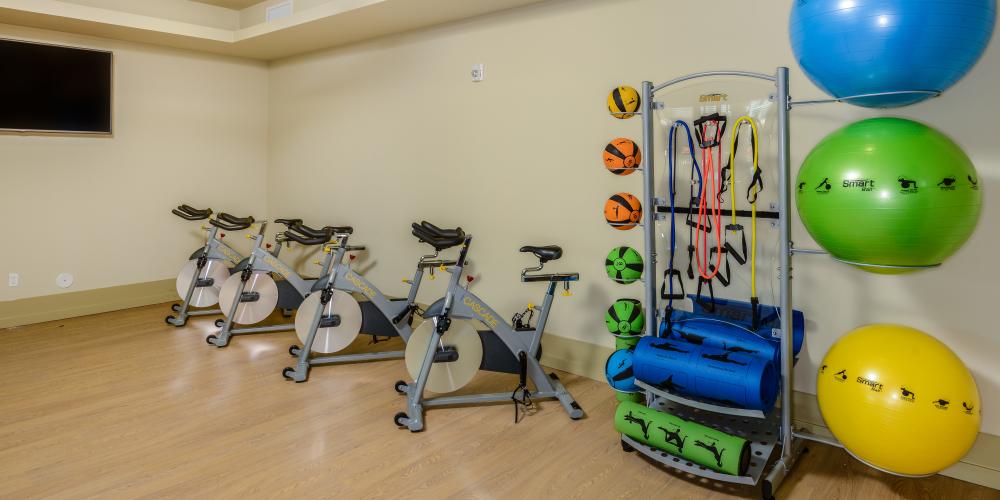 Gym room at Circa at Fishhawk Ranch in Lithia, Florida