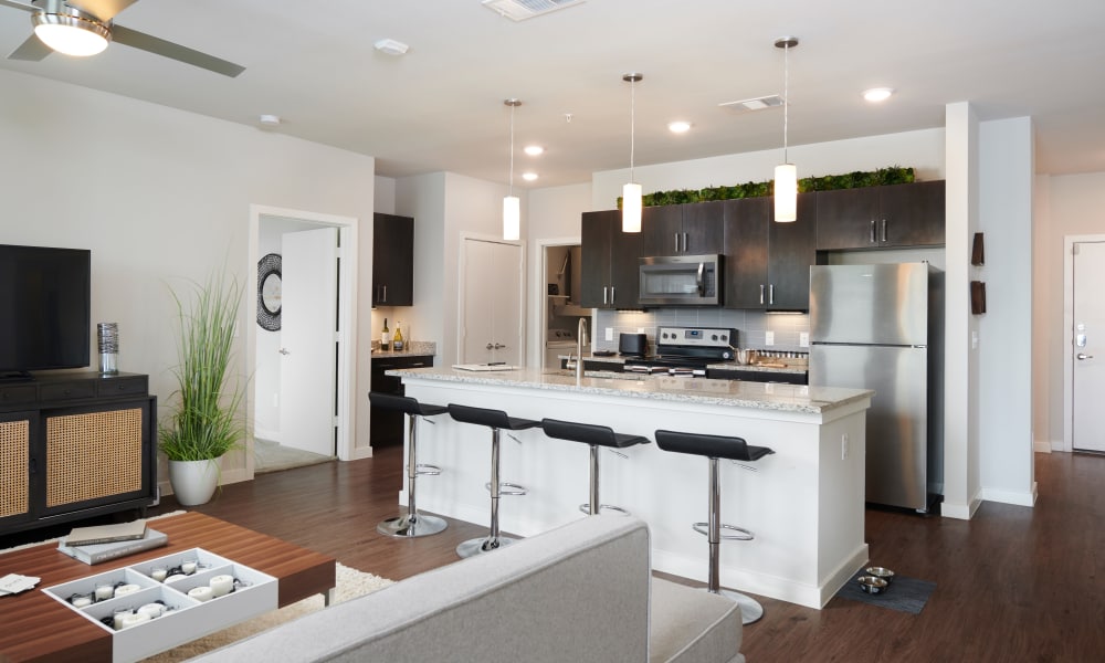 Living room example at The Kennedy in San Antonio, Texas