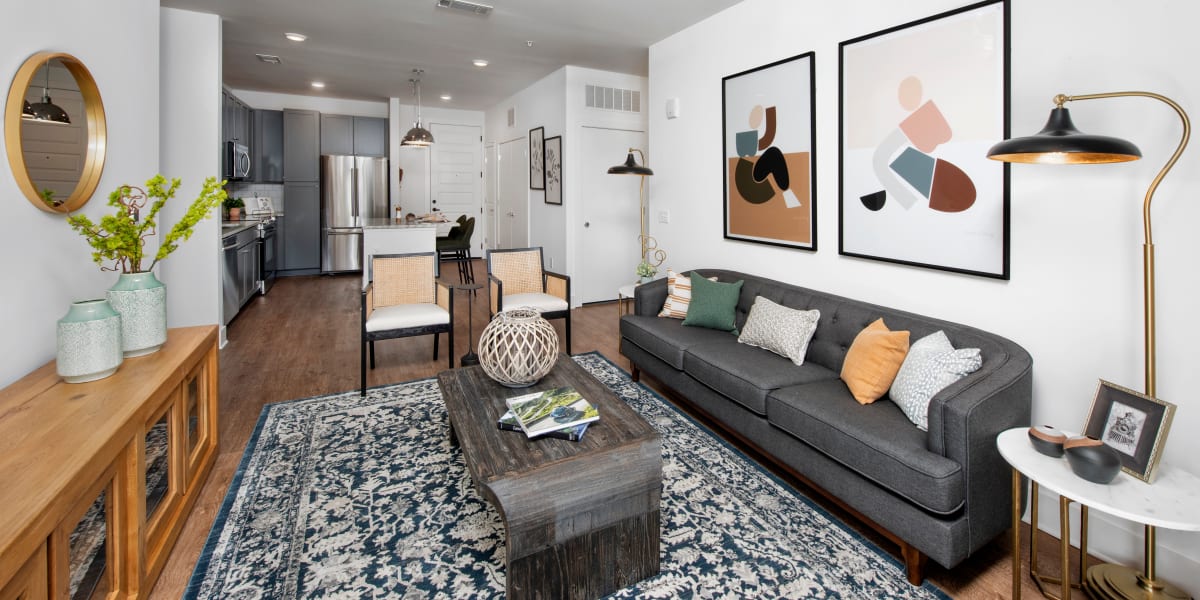 Living room at The Brunswick in Norcross, Georgia