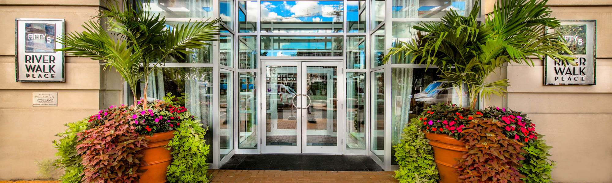 Residents at 55 Riverwalk Place in West New York, New Jersey