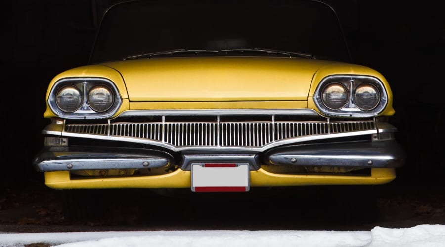 A classic car stored at KO Storage of Billings – 62nd in Billings, Montana