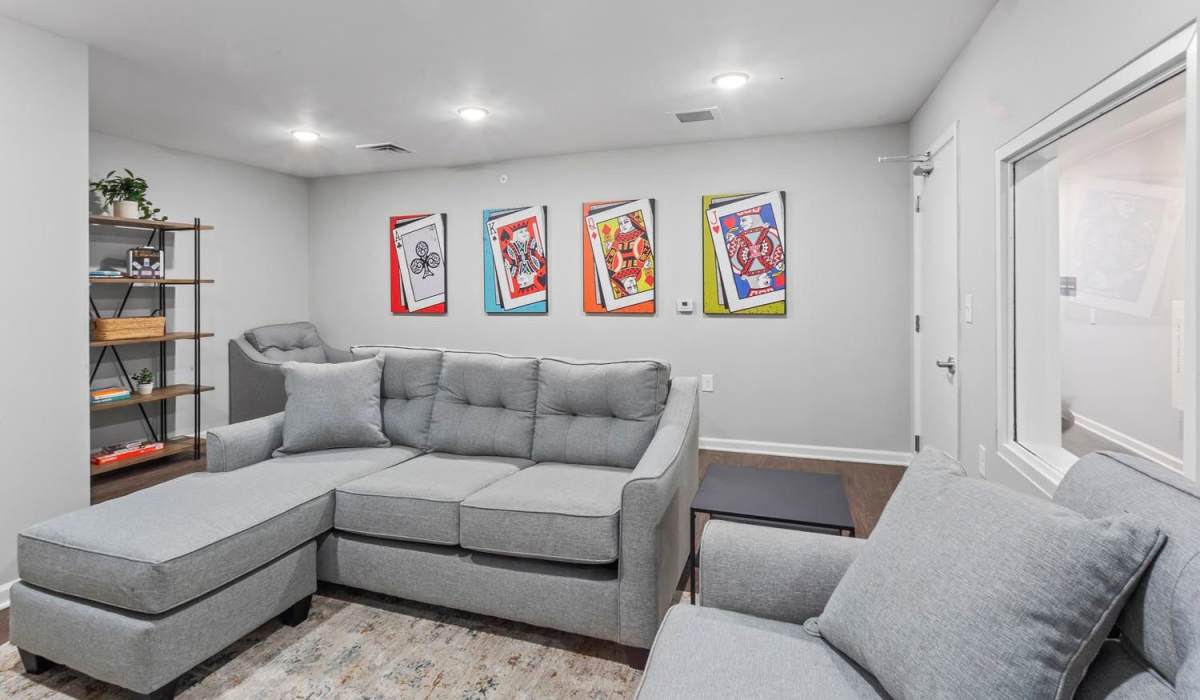 Living room at Stanton Park Apartments in Atlanta, Georgia