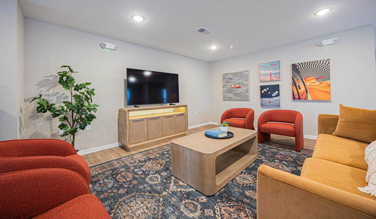 A luxurious clubhouse at The Enclave on Main in Whitehall, Ohio