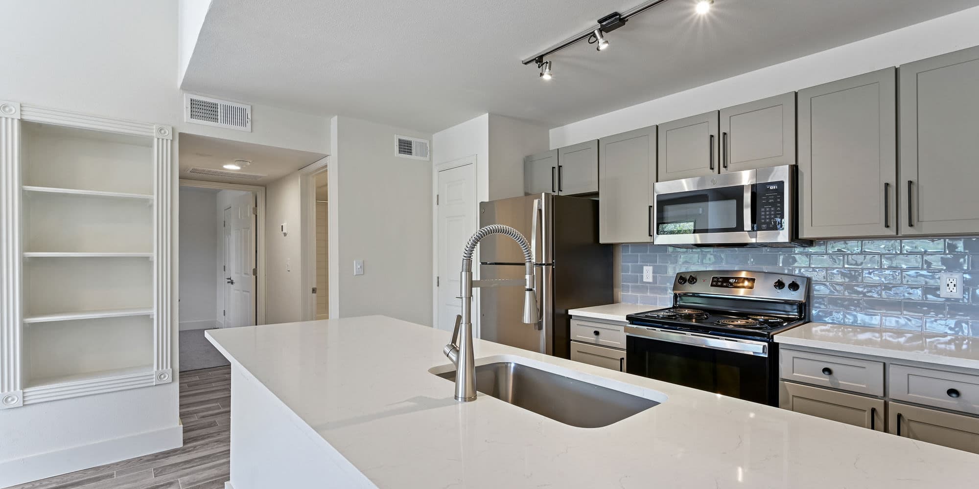 Well-equipped kitchen at Seacrest in Katy, Texas