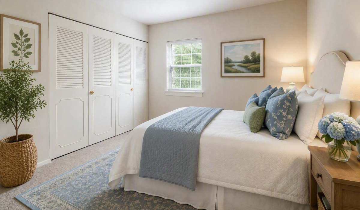 bedroom at Willow Oaks Apartments in Richmond, Virginia