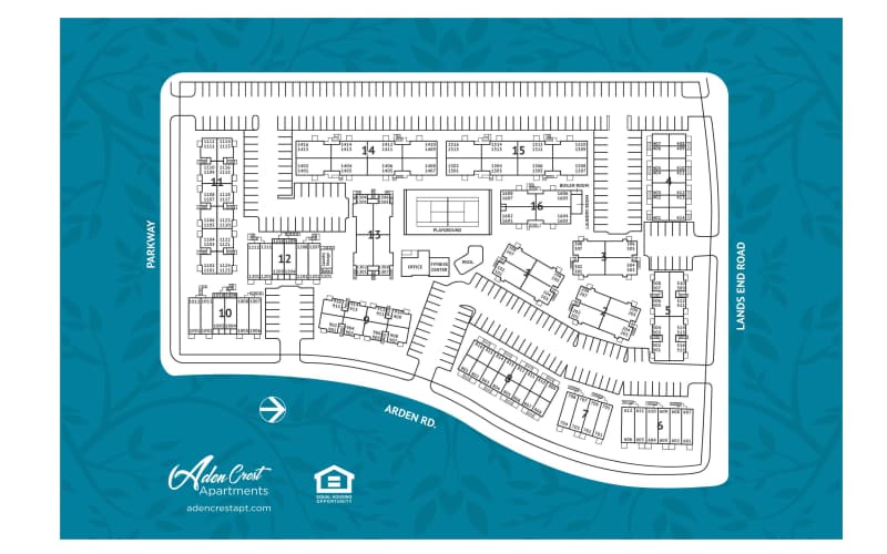 Sitemap of Aden Crest in Fort Worth,Texas