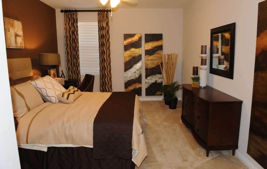 Bedroom at Cresta Bella in San Diego, California