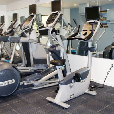 Fitness center at Howard Gilmore Terrace in La Mesa, California