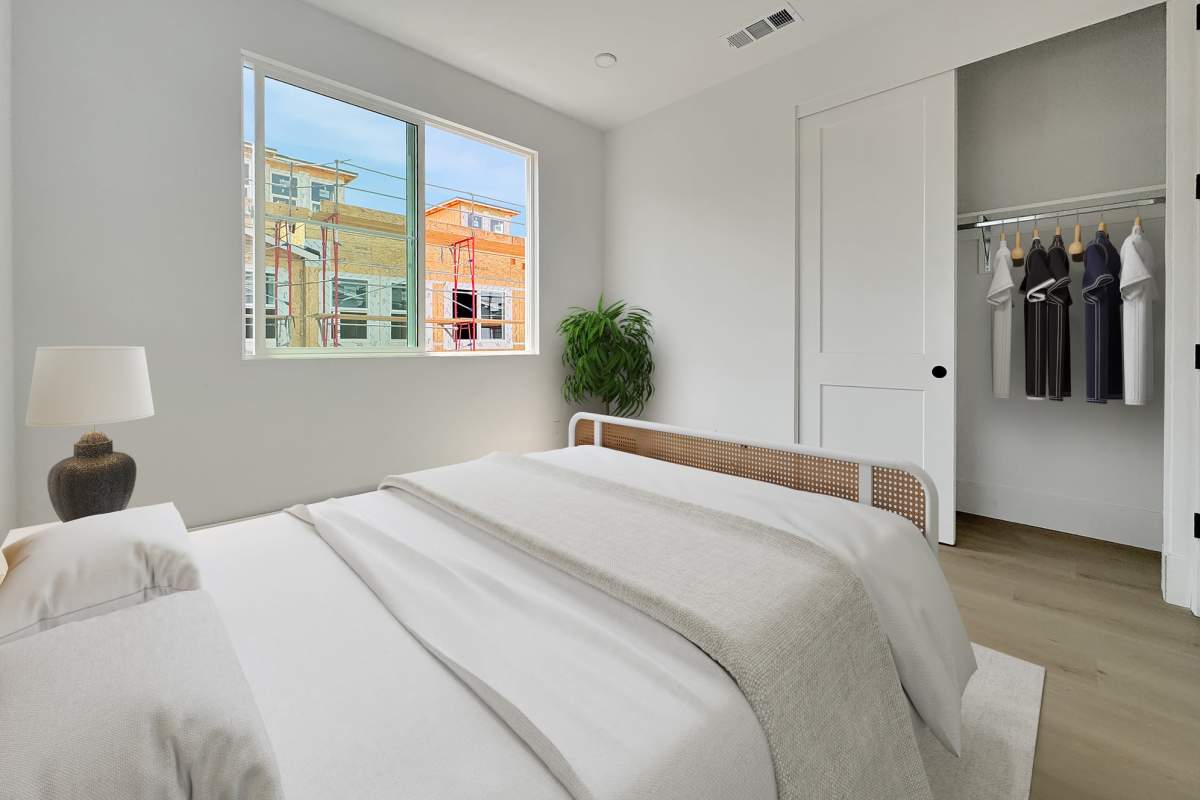 Sandbar bedroom at Tower24 Ponto Beach in Carlsbad, California