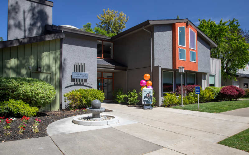 Exterior view of the property at Falls at Arden in Sacramento, California