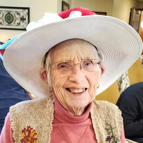 Lovely resident at The Oxford Grand Assisted Living & Memory Care in Kansas City, Missouri