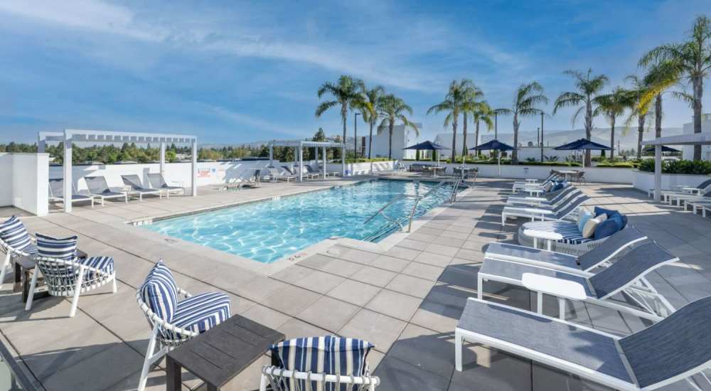 Swimming pool at The Beacon in Fremont, California