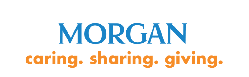 Morgan Properties Caring. Sharing. Giving. program logo