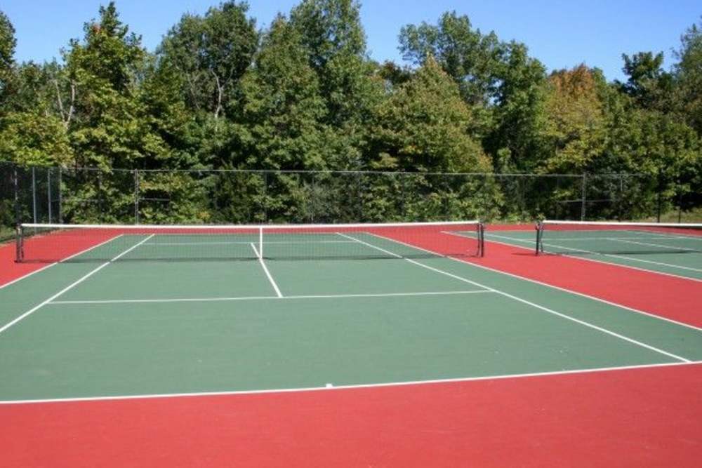 Tennis courts at The Landing at CoMo in Columbia, Missouri