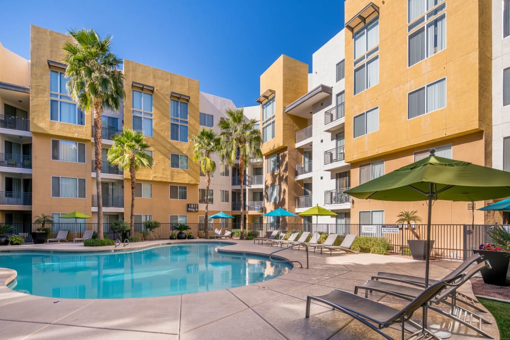 Beautiful swimming pool at Tempe Metro in Tempe, Arizona