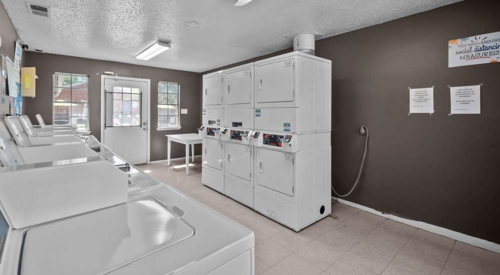 Laundry facility at Parkwood Square in Arlington, Texas