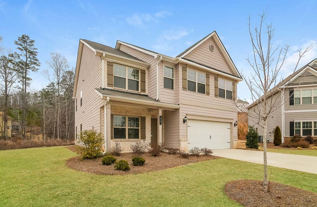 Model townhome 9 at Moss Pointe in Canton, Georgia