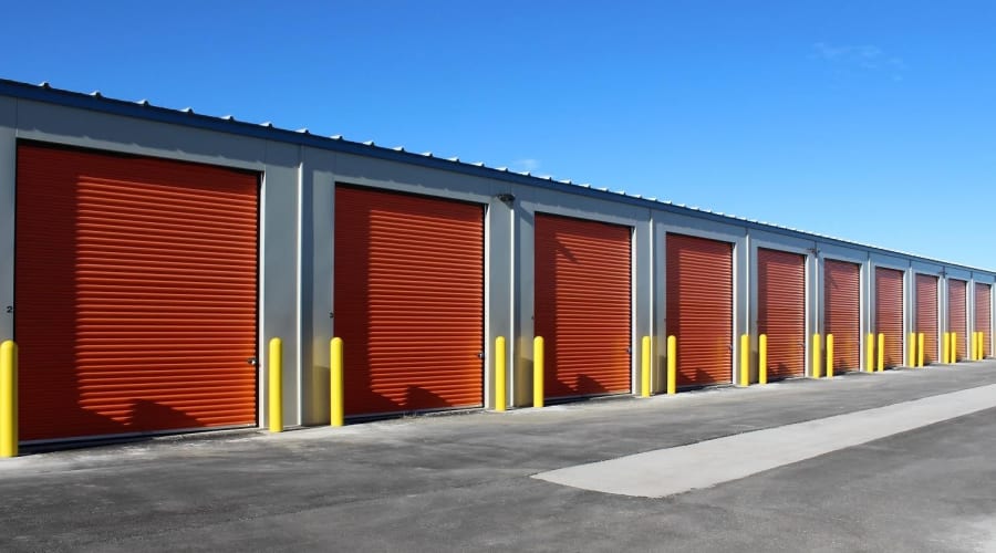 Exterior of outdoor units at KO Storage in Evansville, Wyoming