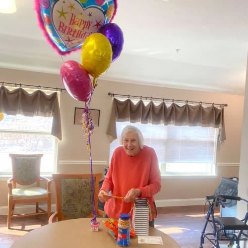 Celebrating a birthday at FountainBrook in Midwest City, Oklahoma