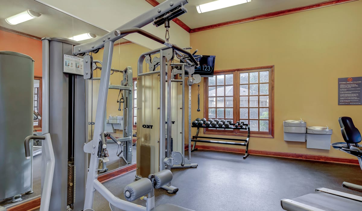 Modern fitness center at The Ranch at State Highway 123, Seguin, Texas