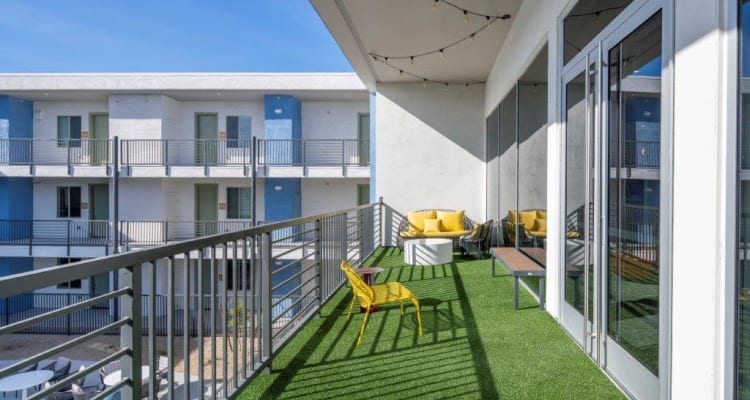 Balcony area at Horizon North in Phoenix, Arizona