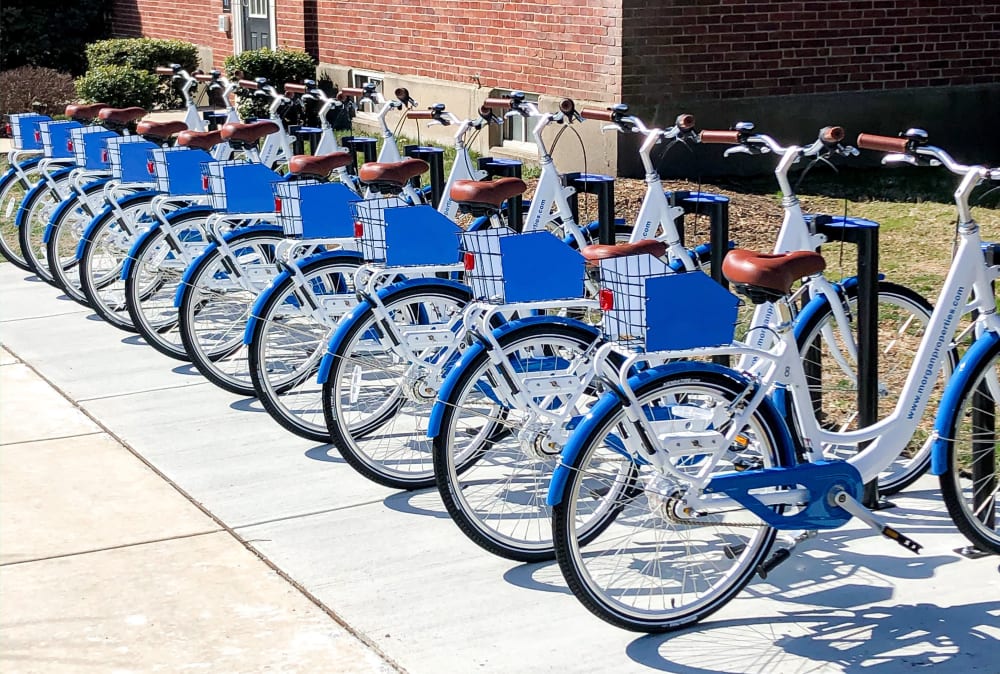 Bike share at Whitestone Village Apartment Homes in Allentown, Pennsylvania