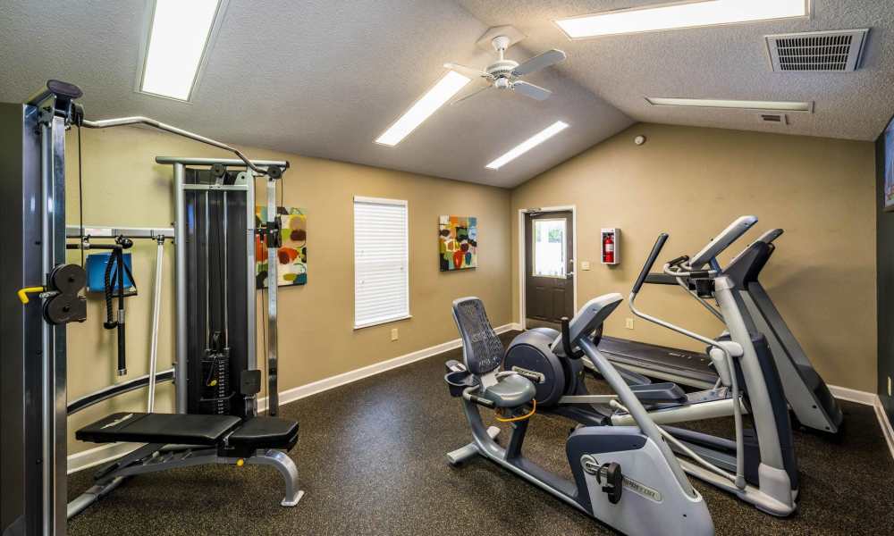 Community fitness center at MeadowView Townhomes in Goshen, Ohio