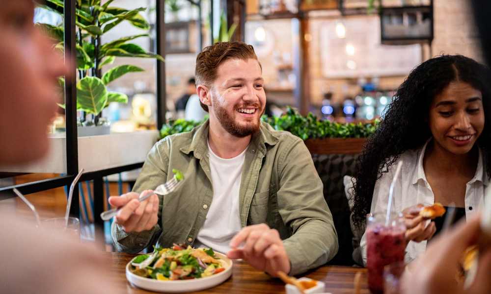 Residents enjoying at gathering with drinks near Keystone Trailhead Village in Reno, Nevada