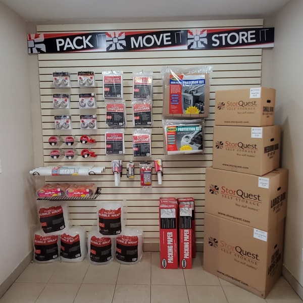Packing supplies available at StorQuest Self Storage in Parker, Colorado