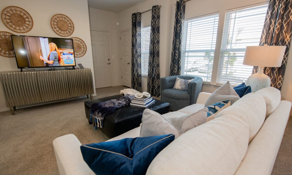Large bedroom at Center 301 Apartments in Belton, Missouri