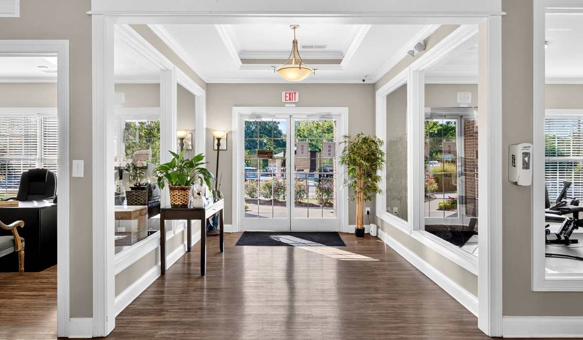 Lobby area at Palomar View Apartments in Lexington, Kentucky