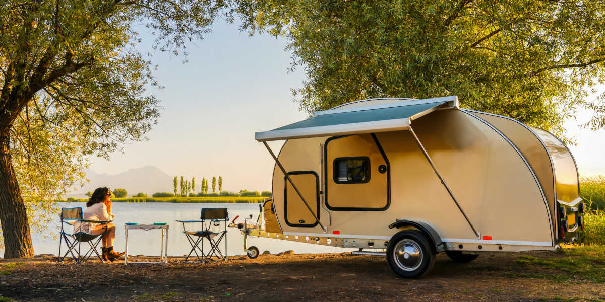 A resident in their RV that they store at Springfield RV and Boat Storage in Springfield, Oregon