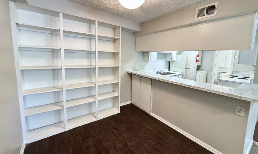 Dining space at Santa Fe Apartments in Dallas, Texas