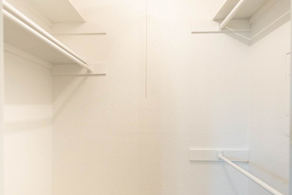 Closet at Lakeshore Villa Apartments in Rowlett,Texas