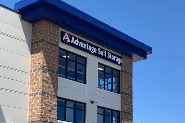 The exterior of Advantage Self Storage