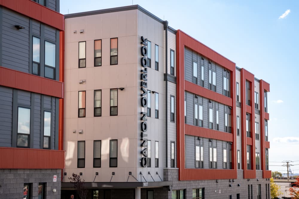 Exterior of Canton Overlook in Baltimore, Maryland