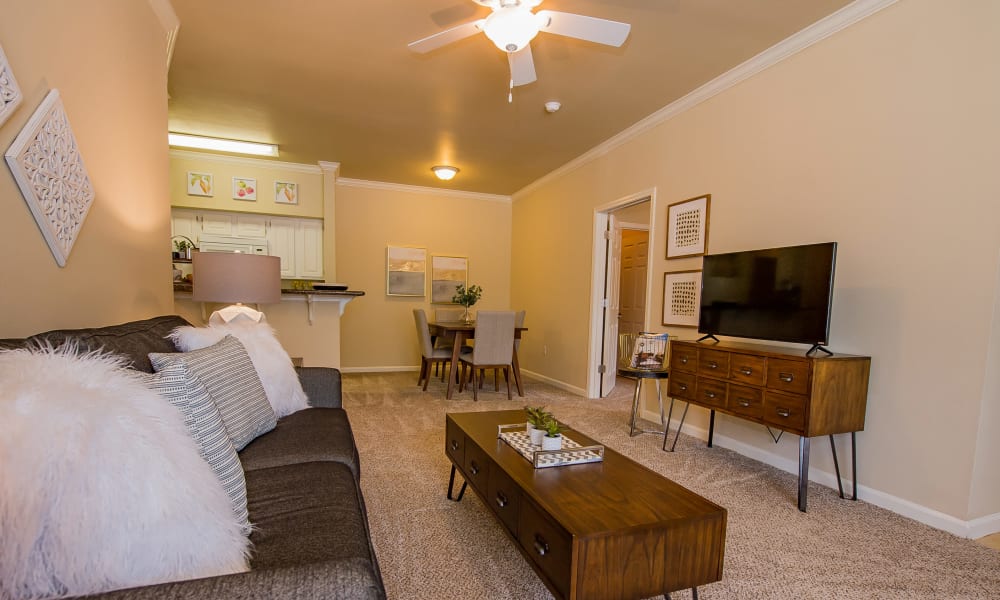 Living room at Lexington Park Apartment Homes in North Little Rock, Arkansas