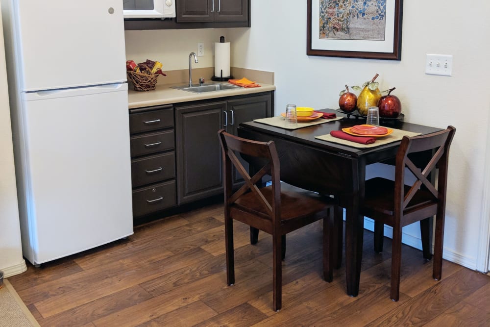 Kitchen at Timber Pointe Senior Living in Springfield, Oregon