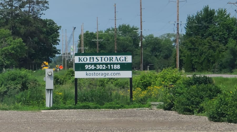 A parent playing with a child in a moving box near KO Storage in Mauston, Wisconsin